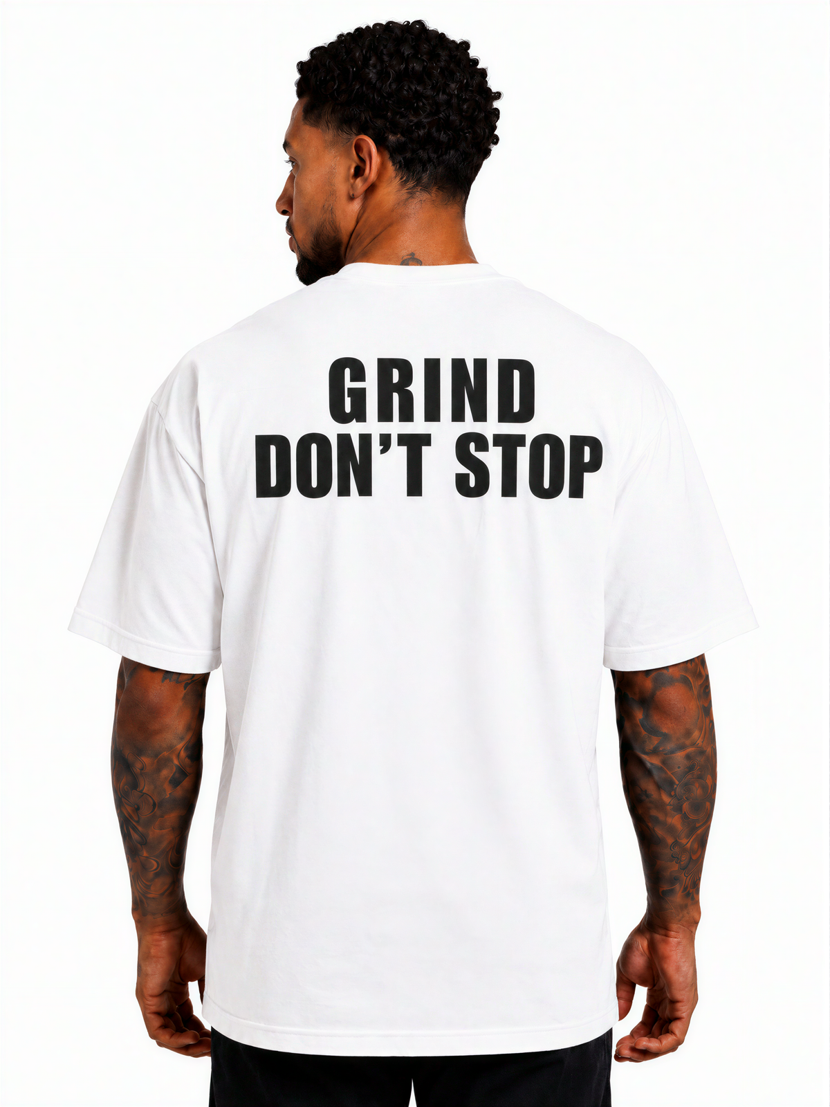 Oversized T Shirt - GRIND DON'T STOP